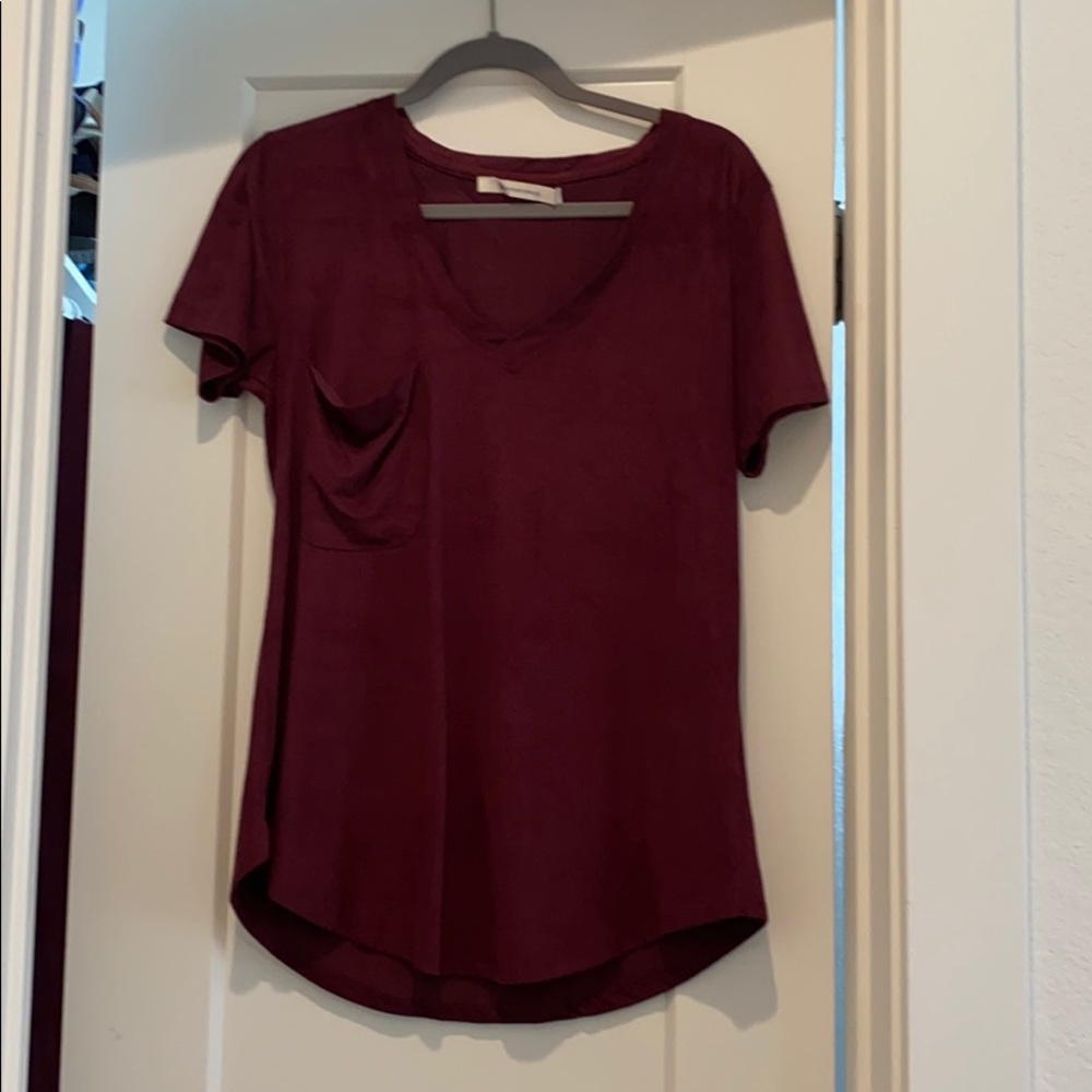 Maroon top